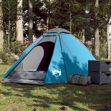 vidaXL Koepeltent 4-persoons waterdicht blauw, Verzenden, Nieuw, Tot en met 2
