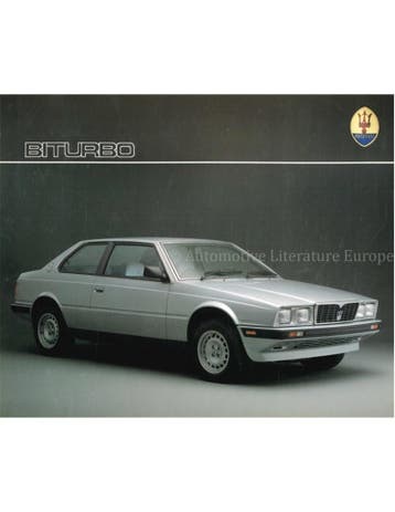 1986 MASERATI BITURBO LEAFLET ENGELS, Boeken, Nieuw, Author
