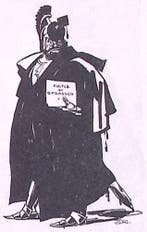 Berlijnse hoogleraar van de oorlog op spotprent (Lithos), Verzenden