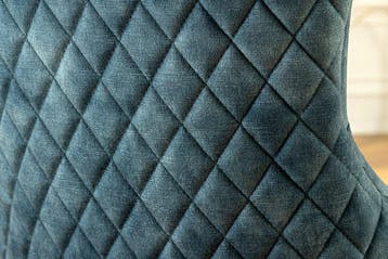 Barokke stoel CASTLE DELUXE benzine fluweel goud roestvrij, Ophalen of Verzenden, Nieuw