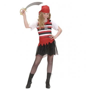 Vekleedkleding piraten kostuum meisje - Piraten kleding, Ophalen of Verzenden, Nieuw