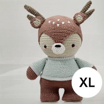 Amigurumi pakket Becca hertje Basis XL, Hobby en Vrije tijd, Ophalen of Verzenden, Nieuw, Breien of Haken, Wol of Garen