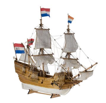 KOLDERSTOK DHALVE MAEN SCHIP-WALNOOT, Nieuw