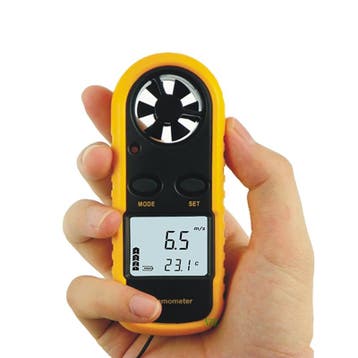 Windmeter Anemometer met temperatuurmeter, Ophalen of Verzenden, Nieuw