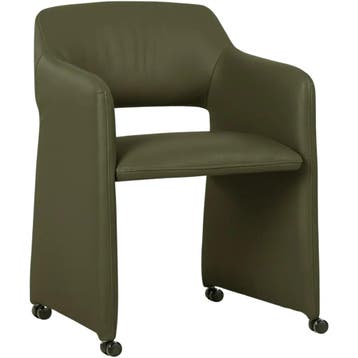 Leren eetkamerstoel Icon - Toledo Olive (olijf/groen), Ophalen of Verzenden, Nieuw, Leer, Bohemian, Eigentijds, Industrieel, Klassiek, Modern, Retro, Romantisch, Scandinavisch, Vintage