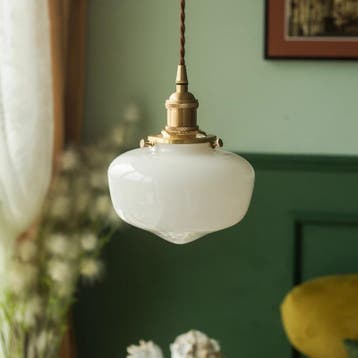 Japanse Glazen Hanglamp LED – Nordic Minimalistisch, Verzenden, Nieuw