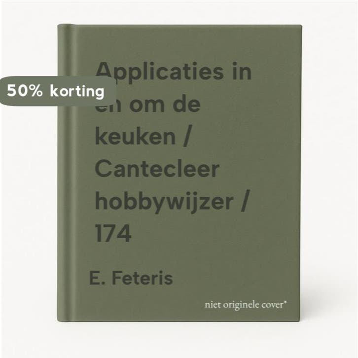 Applicaties in en om de keuken / Cantecleer hobbywijzer /, Boeken, Hobby en Vrije tijd, Gelezen, Verzenden