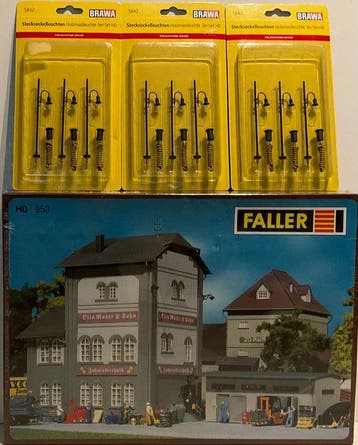 Brawa, Faller H0 - Brawa 5842 x3/ Faller 953 -, Nieuw