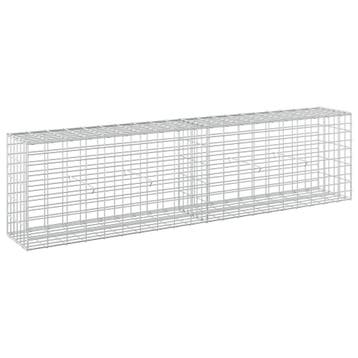 vidaXL Gabion met 5 mm Draad en 5x10 cm Gaas 200x30x50 cm, Verzenden, Nieuw, IJzer