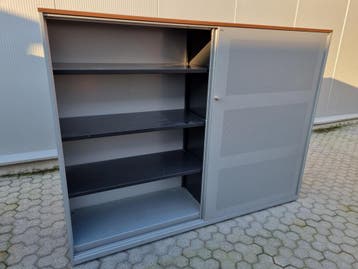 Ahrend grote akoestische metalen schuifdeurkast - 145x191x47, Ophalen of Verzenden, Nieuw