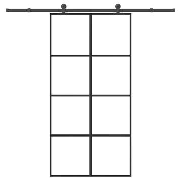vidaXL Schuifdeur met beslag 102,5x205 cm ESG-glas en, Doe-het-zelf en Verbouw, Deuren en Horren, Verzenden, Nieuw