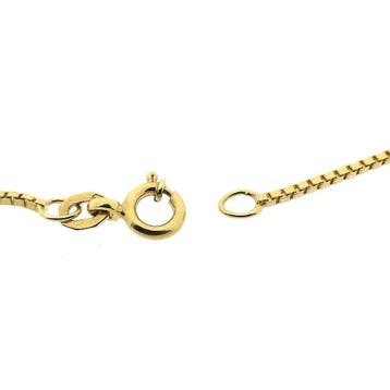 Gouden Venetiaanse schakelketting, Ophalen of Verzenden, Gebruikt, Goud, Goud