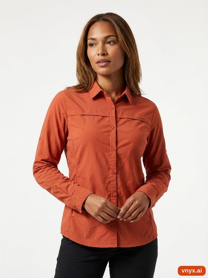 AYACUCHO Casual overhemden Dames maat XL Rust Orange Vintage, Kleding | Dames, T-shirts, Ophalen of Verzenden