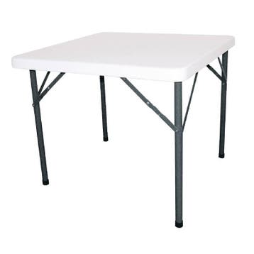 Opklapbare Partytafel Wit | 86 x 86 cm, Verzenden, Nieuw in verpakking