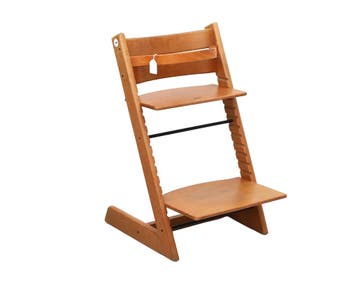 Peter Opsvik (1939-2024), tripp trapp kinderstoel, Stokke, Gebruikt