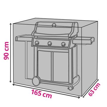 BBQ hoes | Rechthoekig | 165 x 63 x 90 cm (PE, Groen), Tuin en Terras, Tuinmeubel-accessoires, Verzenden, Nieuw