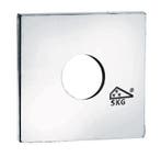 SKG krukrozet buitenzijde Bauhaus glans chroom, Verzenden, Nieuw