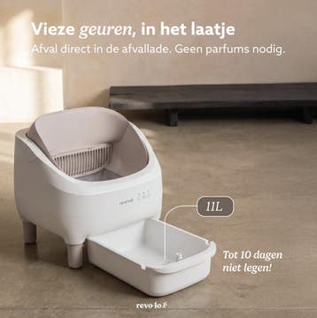 Revo-loo Open Automatische Kattenbak Zelfreinigend -, Dieren en Toebehoren, Ophalen of Verzenden, Zo goed als nieuw