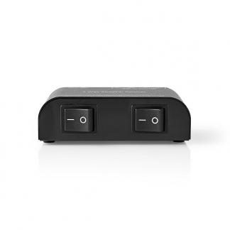 Luidspreker switch | Nedis | 2 poorten, Verzenden, Nieuw
