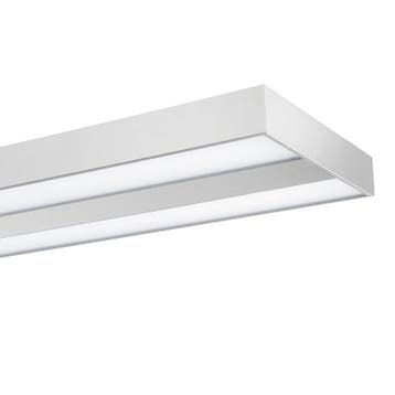 LED vloerlamp zilver Lara Up&amp;Down 80W dimbaar UGR<17, Ophalen of Verzenden, Nieuw