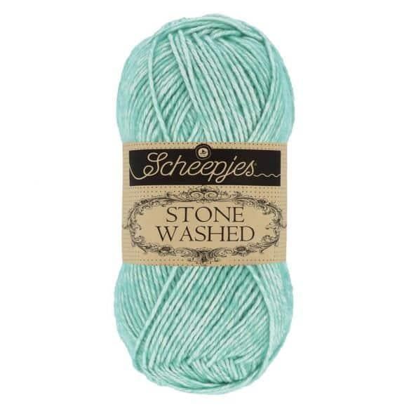Scheepjes Stone Washed 50 gr - 828 Larimar, Hobby en Vrije tijd, Breien en Haken, Nieuw, Verzenden