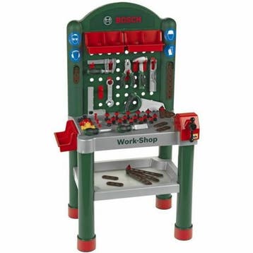 Klein Toys Bosch mini multifunctionele speelgoed werkbank –, Ophalen of Verzenden, Zo goed als nieuw