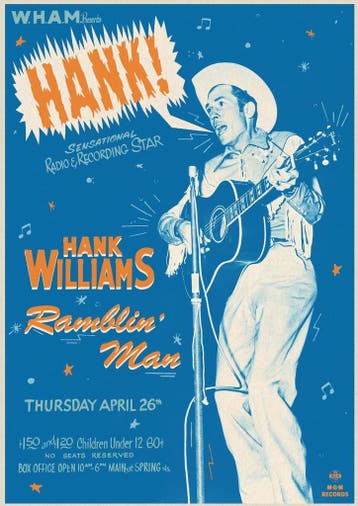 Posters - Poster Williams, Hank - Ramblin Man, Verzenden, Zo goed als nieuw
