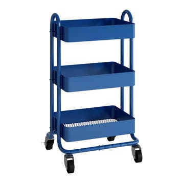 [en.casa] Keukentrolley Pyhäntä met 3 manden 78,5x46x35 cm b, Verzenden