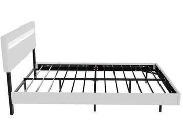 Lissabon Zwevend Bed - 140x200cm - LED - Wit, Verzenden, Nieuw