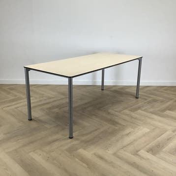 Eromes kantinetafel 180x80 cm,  ahorn - grijs, Ophalen of Verzenden, Gebruikt, Bureau