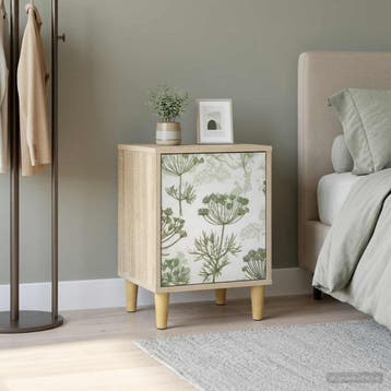 vidaXL Nachtkastje GOTHA Sonoma Eiken 36 x 33 x 50 cm, Minder dan 45 cm, Verzenden, Nieuw, Minder dan 55 cm