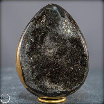 Septarien calciet geode ei – monumentaal luxeobject uit