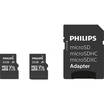 Micro SDHC kaart met adapter | Philips | 32 GB, Verzenden, Nieuw, Philips