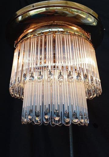 Kroonluchter - Kristal, Messing, Glas - Luxueus plafond