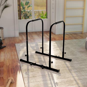 Dip Bars - In Hoogte Verstelbaar - Zwart, Sport en Fitness, Verzenden, Nieuw