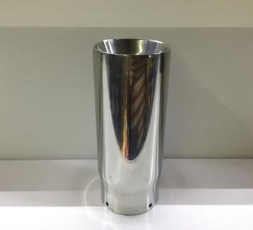 Uitlaat eindsierstuk 80mm rvs rond, Ophalen of Verzenden, Nieuw