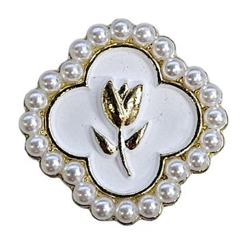 Fako Bijoux - Magnetische Mini Broche - Klaver Met Tulp -, Sieraden, Tassen en Uiterlijk, Broches, Verzenden, Nieuw