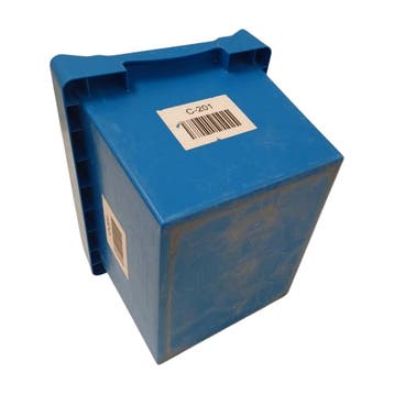 Opslagbak, 400x300x270 mm, euronorm, blauw pp, gebruikt -, Doe-het-zelf en Verbouw, Kratten en Dozen, Gebruikt, Bak of Kist, Minder dan 50 cm