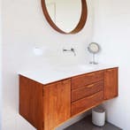 Badkamermeubel | Vintage | 60s | Retro | Complete badkamer, Ophalen of Verzenden, Zo goed als nieuw, Minder dan 100 cm, Wastafelkast