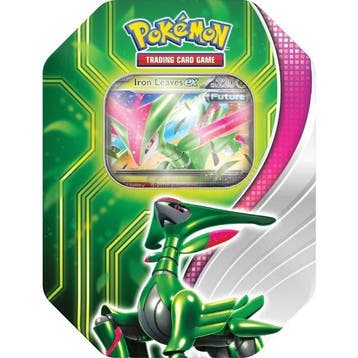 Pokémon Paradox Clash EX Tin Iron Leaves, Hobby en Vrije tijd, Verzamelkaartspellen | Pokémon, Verzenden, Nieuw, Overige typen