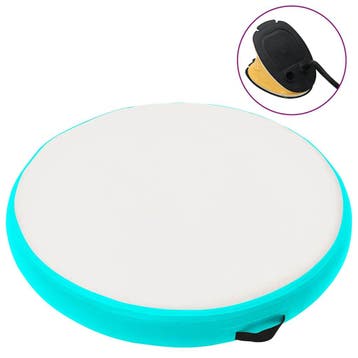 vidaXL Gymnastiekmat met pomp opblaasbaar 100x100x20 cm PVC, Verzenden, Nieuw