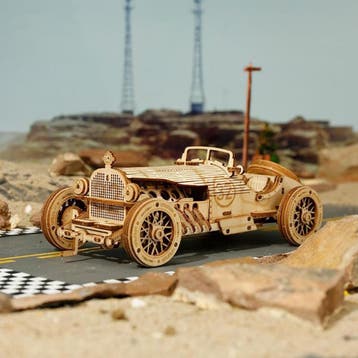 Robotime Grandprix Car houten Modelbouw Knutselen, Verzenden, Nieuw