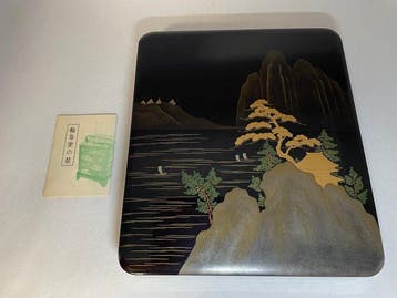 Wajima-Nuri - Doos - Urushi-lak, Maki-e, goudpoeder,,