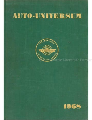 1968 AUTO UNIVERSUM JAARBOEK ENGELS, Nieuw, Author