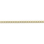 Gouden dunne gourmet schakelketting, Ophalen of Verzenden, Gebruikt, Overige kleuren, Goud