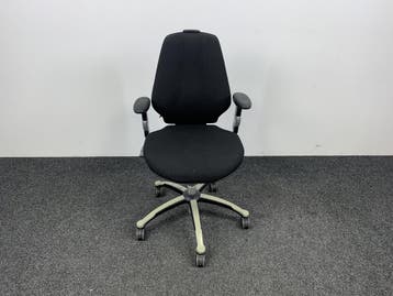 RH Logic Bureaustoel 300 - Zwart/Créme wit Voetkruis, Ophalen of Verzenden, Ergonomisch, Gebruikt, Bureaustoel
