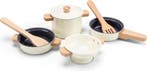 New Classic Toys® Metalen Pannenset Wit - 7-delige Set met, Huis en Inrichting, Ophalen of Verzenden, Nieuw