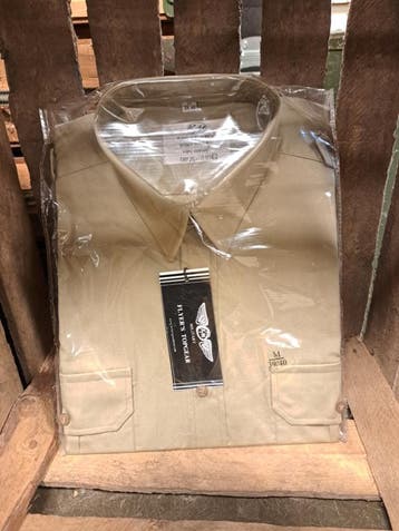 Pilootshirt  / overhemd Khaki (Overhemden, Kleding), Kleding | Heren, Ophalen of Verzenden, Nieuw