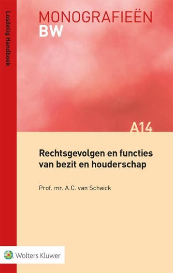 Rechtsgevolgen En Functies Van Bezit En Houderschap |, Ophalen of Verzenden, Nieuw
