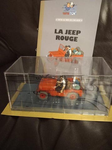 Tintin Hergé Moulinsart La Jeep Rouge Au pays de lor noir, Nieuw